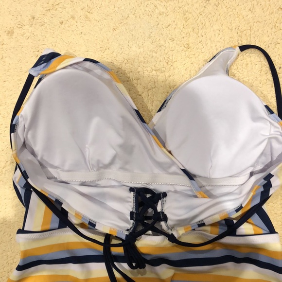 Cupshe | NWT Striped One Piece Bathing Suit - Picture 11 of 15